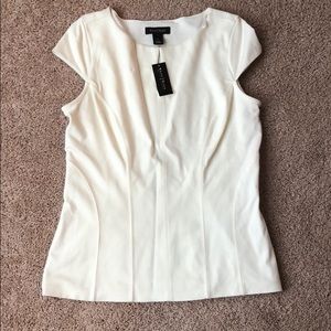 White House black market white dress top